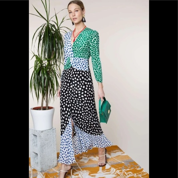 RIXO LONDON Chelsea psychedelic tulip spot… - Picture 2 of 13